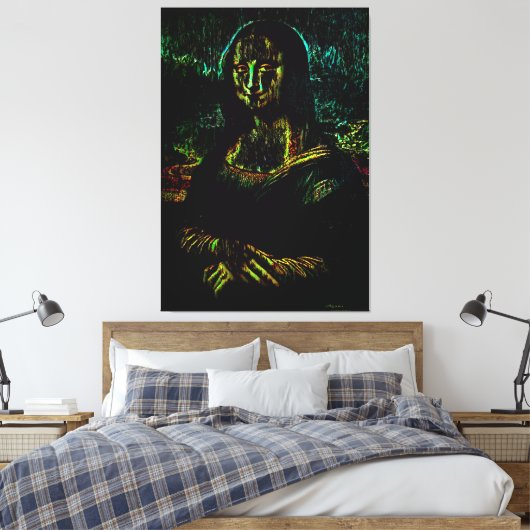 Haunted Mona Lisa Oil Canvas Afdruk (Insitu (Slaapkamer))