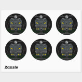 Haunted Monster House Ronde Sticker (Vel)