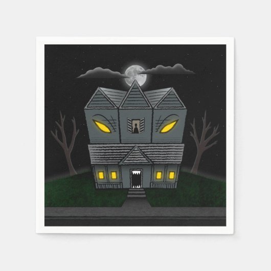 Haunted Monster House Servet (Voorkant)