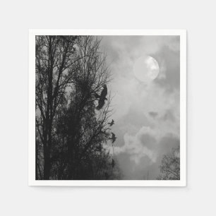 Haunted Moon beroemd gemaakt door Ravens Halloween Servetten