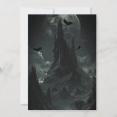 Haunted Mountaintop Halloween Party Uitnodiging (Achterkant)