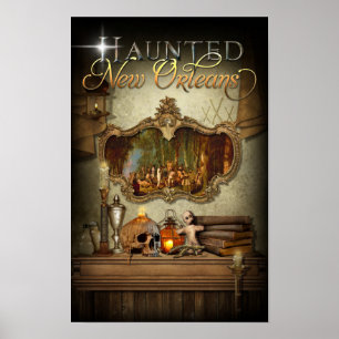 Haunted New Orleans Voodoo Spiritueel Altar Poster