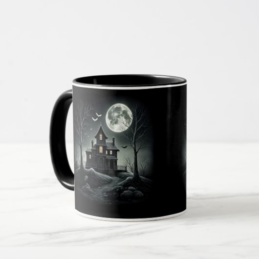 HAUNTED NIGHT Black Mug  (Devant gauche)