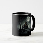 HAUNTED NIGHT Black Mug (Devant droit)