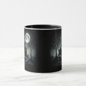 HAUNTED NIGHT Black Mug Mok (Midden)