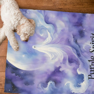 Haunted Night - Ghostly Spirit in de sterren Fleece Deken