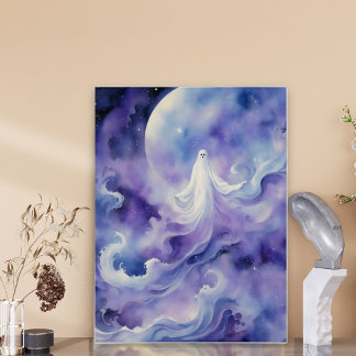 Haunted Night - Ghostly Spirit in de sterren Perfect Poster