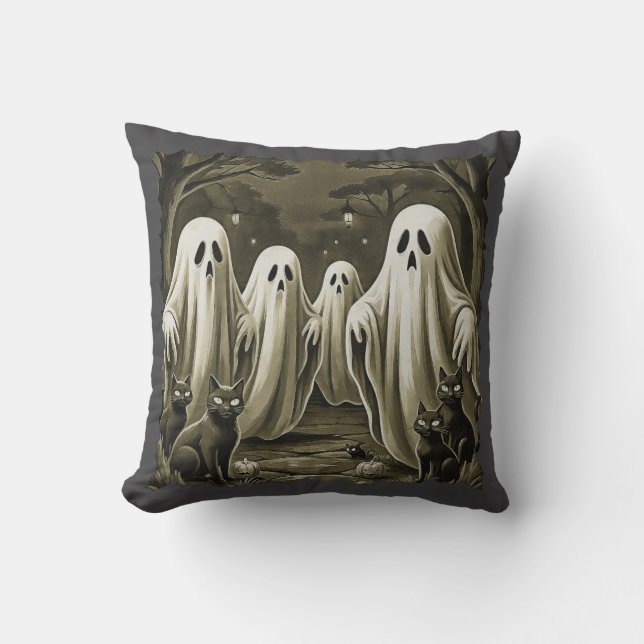 Haunted Night Illustration Kussen (Voorkant)