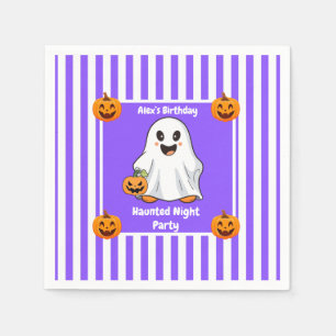 Haunted Night Party Verjaardag - Halloween nacht Servet