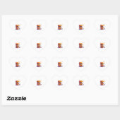 Haunted Popcorn Stand Hart Sticker (Vel)