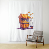 Haunted Popcorn Stand Wandkleed (In situ)