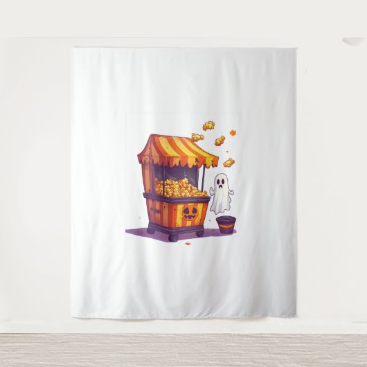 Haunted Popcorn Stand Wandkleed (Voorkant)