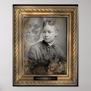 Haunted Portrait Afro-Amerikaanse vrouw Poster