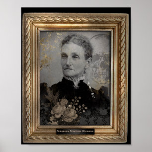 Haunted Portrait Oude vrouw Downloadbaar Poste Poster