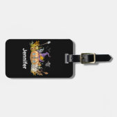 Haunted Pumpkin House met Ghost en Bats Bagagelabel (Voorkant horizontaal)