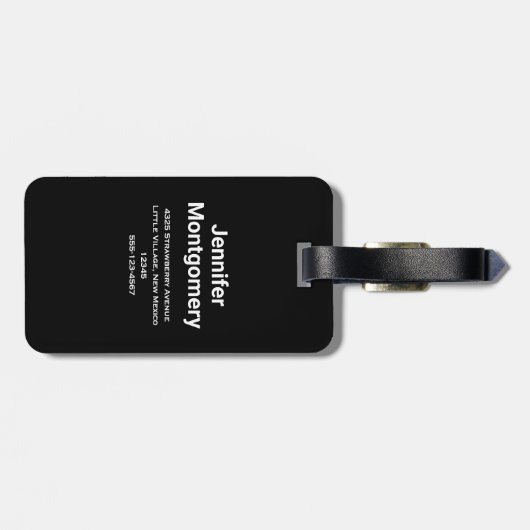 Haunted Pumpkin House met Ghost en Bats Bagagelabel (Achterkant horizontaal)