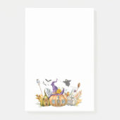 Haunted Pumpkin House met Ghost en Bats Post-it® Notes (Voorkant)