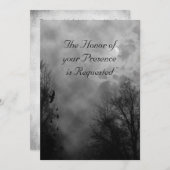 Haunted Road avec Ravens Faire-part de mariage (Devant / Derrière)