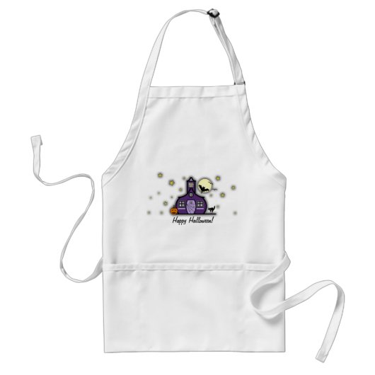 Haunted Schoolhouse Halloween Teacher Apron Standaard Schort (Voorkant)