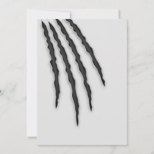 Haunted Scrachtes Halloween Invitation (Dos)