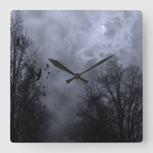Haunted Sky Blue Mist Wall klok