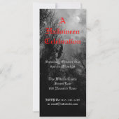 Haunted Sky met Raven Custom Halloween uitnodiging (Achterkant)