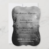 Haunted Sky met Raven Custom Halloween uitnodiging (Achterkant)