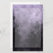 Haunted Sky Paarse Mist Note papier bekleed (Voorkant / Achterkant)