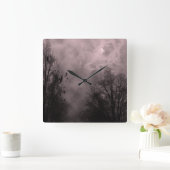 Haunted Sky Red Mist Muur Klok (Huis)