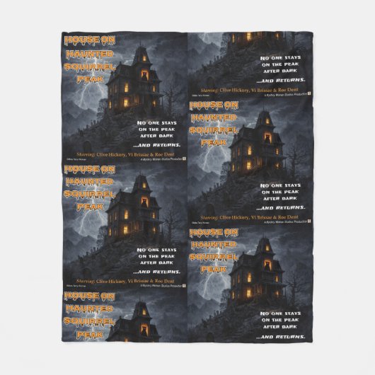 Haunted Squirrel Peak Fleece Deken (Voorkant)