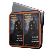 Haunted Squirrel Peak Laptop Sleeve (Voorkant Links)