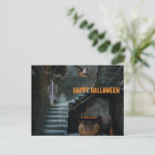 Haunted Staircase Halloween Briefkaart (Staand voorkant)