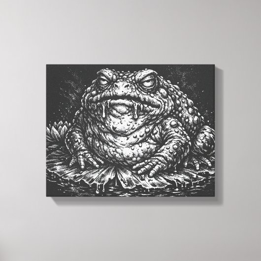 Haunted Toad Sigil door BurnsInHell Canvas Afdruk (Voorkant)