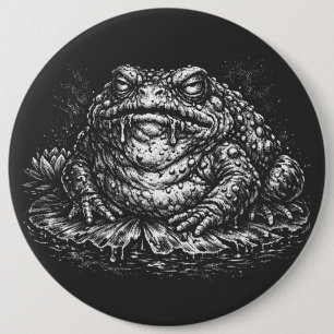 Haunted Toad Sigil door BurnsInHell Ronde Button 6,0 Cm
