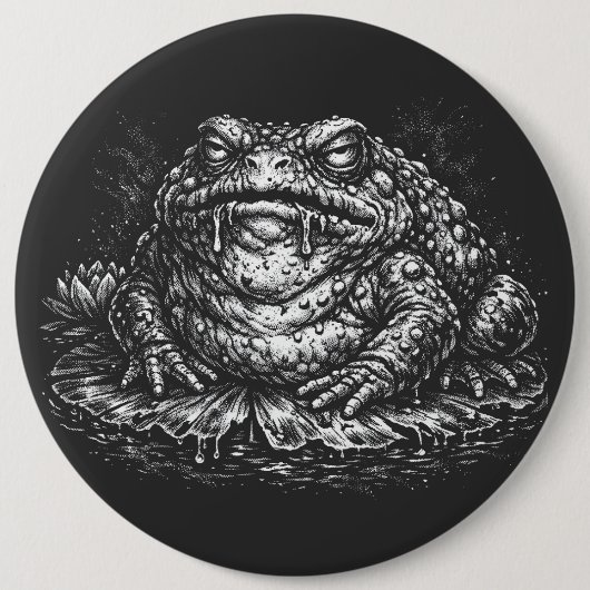 Haunted Toad Sigil door BurnsInHell Ronde Button 6,0 Cm (Voorkant)