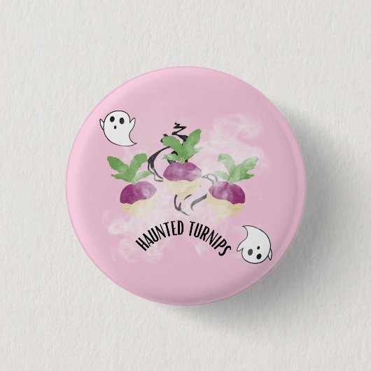 Haunted Turnips Ronde Button 3,2 Cm (Voorkant)