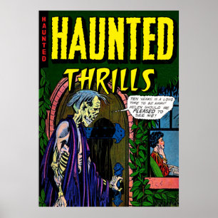 Haunted Zombie Husband Horror  Comics Poster