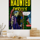 Haunted Zombie Husband Horror  Comics Poster (Keuken)