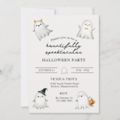 Hauntifully Spooktacular Halloween Party Uitnodigi Kaart (Voorkant)