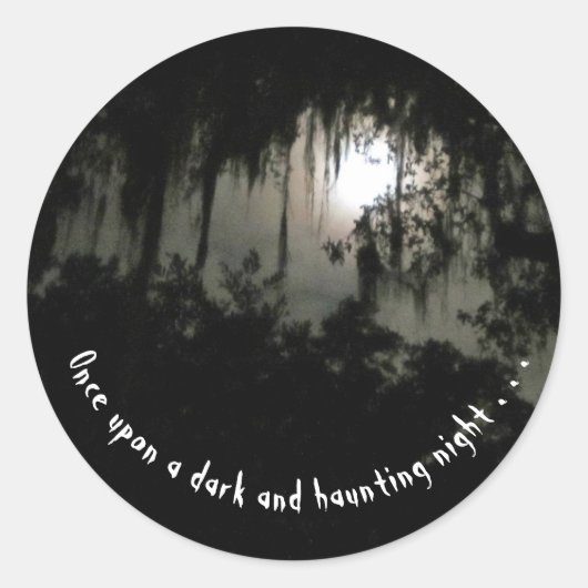 Haunting Dark Night Sticker (Voorkant)