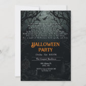 Haunting Dark Trees griezelig gedicht Halloween Pa Kaart (Voorkant)