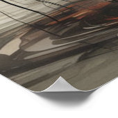 Haunting Descent - Surrealistische horror-expressi Poster (Hoek)