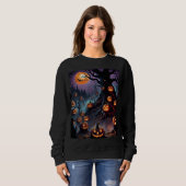 Haunting Halloween Vibes (sweatshirt) Trui (Voorkant volledig)