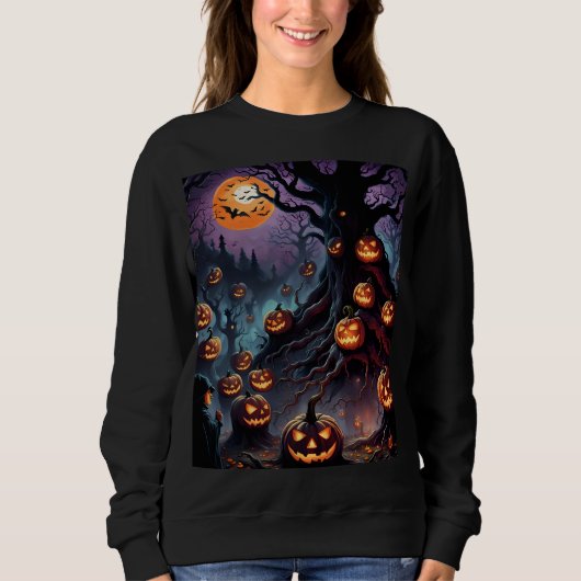 Haunting Halloween Vibes (sweatshirt) Trui (Voorkant)