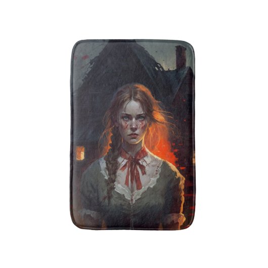 Haunting house badmat (Voorkant Verticaal)