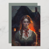 Haunting house feestdagenkaart (Voorkant / Achterkant)