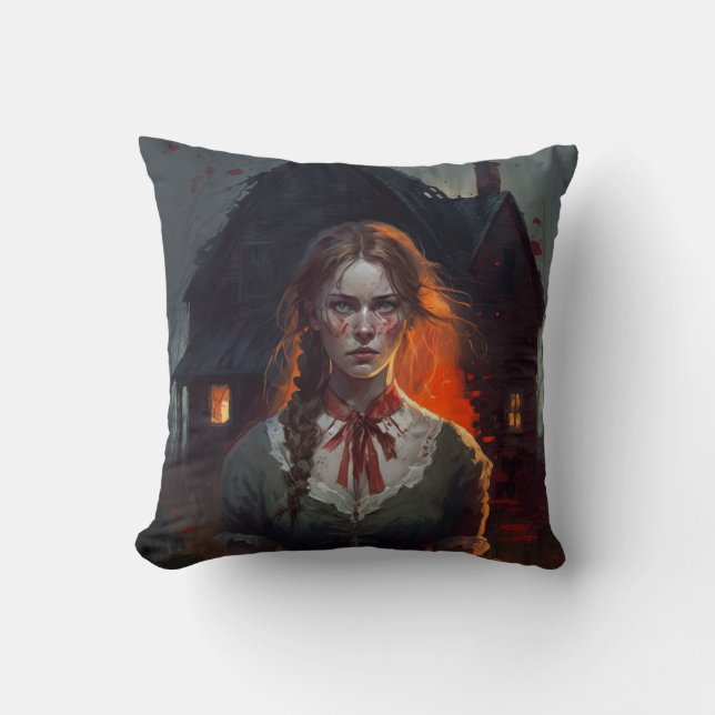 Haunting house kussen (Voorkant)