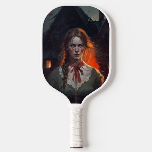 Haunting house pickleball paddle (Voorkant)
