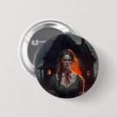 Haunting house ronde button 5,7 cm (Voorkant /achterkant)