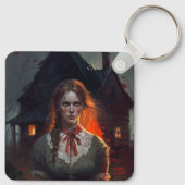 Haunting house sleutelhanger (Achterkant)